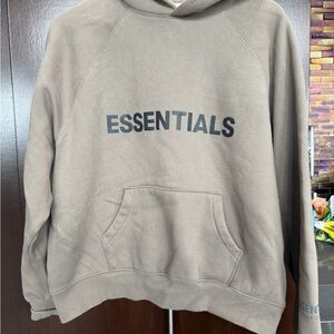 Essentials Hoodie Taupe Size Small